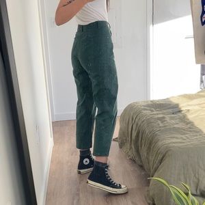 Afends Dark Green Organic Hemp Cotton Pants